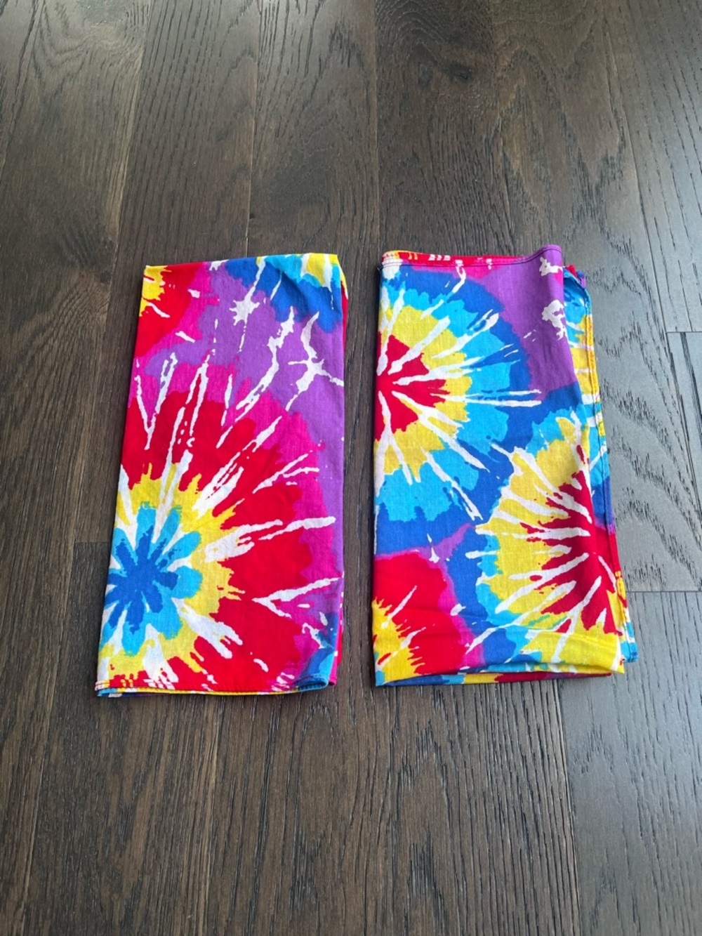 Tye Dye Bandanas Handkerchiefs Set of 2